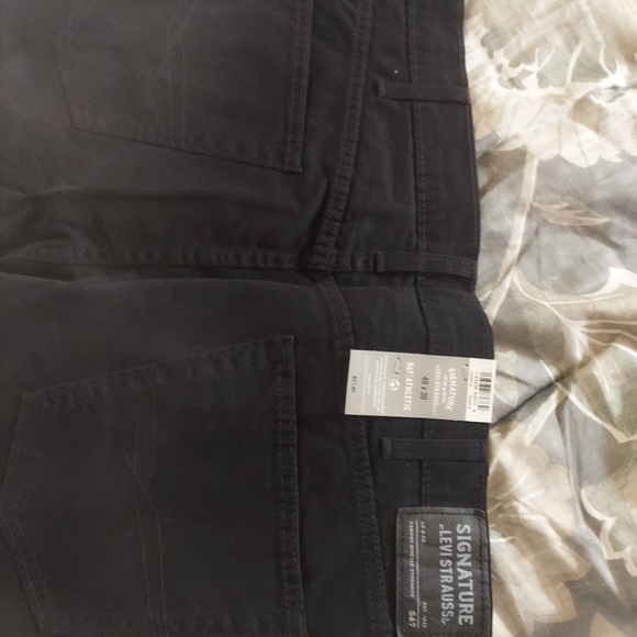 Signature Levi-Strauss black jean pants 40 x 30 - Picture 3 of 7